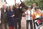 Photo grand format d'une famille de Bernaches du Canada